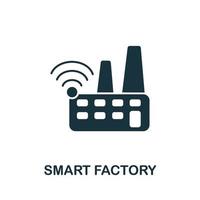 Smart-Factory-Symbol aus der Digitalisierungssammlung. Einfaches Smart-Factory-Symbol für Vorlagen, Webdesign vektor