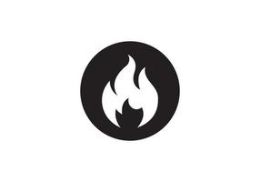 Feuer-Logo. Feuer Flamme brennen, Vektor schwarze Linie Symbol. entflammbare warnung oder etikett für scharfe lebensmittel, brennendes heißes feuerflammenzeichen