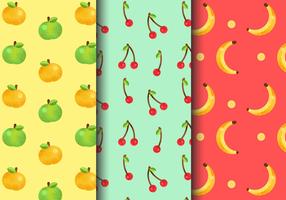 Kostenlose Seamless Fruit Patterns vektor