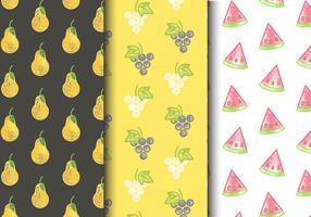 Kostenlose Seamless Fruit Patterns vektor