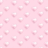 rosa hjärta patern isolerat på rosa bakgrund. valentine dag symbol. bra för valentine och mors dag kort, bröllop inbjudningar, fest posters och flygblad vektor