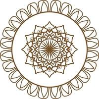 mandala kreativ design med en blommig och orientalisk form. etnisk konst av mandala vektor illustration