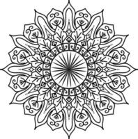 mandala kreativ design med en blommig och orientalisk form. etnisk konst av mandala vektor illustration