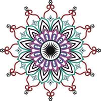 mandala kreativ design med en blommig och orientalisk form. etnisk konst av mandala vektor illustration