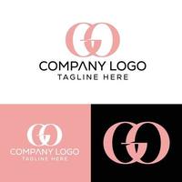 Anfangsbuchstabe gehen Logo Design Monogramm kreative moderne Zeichen Symbol Symbol vektor