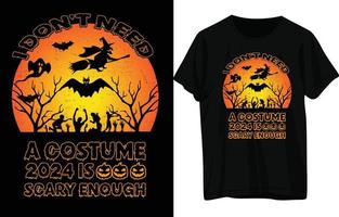 Halloween-T-Shirt-Design vektor