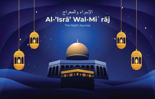 isra miraj reise vektor