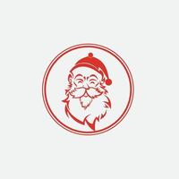 santa claus vektor illustrationer design ikon logotyp