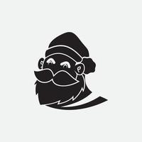 santa claus vektor illustrationer design ikon logotyp