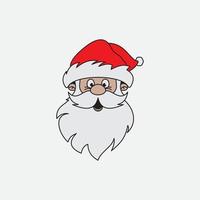 santa claus vektor illustrationer design ikon logotyp