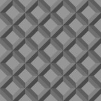 nahtlose abstrakte Muster Hintergrund. 3D graue rautenförmige Quadrate. strukturiertes design für stoff, fliesen, plakat, textil, hintergrund, flyer, wand. Vektor-Illustration. vektor