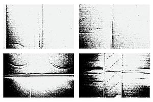 uppsättning av de svart skrynkliga rynkig papper textur, dammig kartong omslag vektor eps