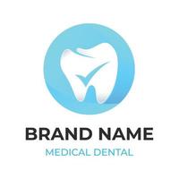 modern dental logotyp design. abstrakt lila och orange kombination med skarp form. medicinsk vård logotyp illustration. vektor