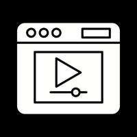 Video-Player-Vektorsymbol vektor