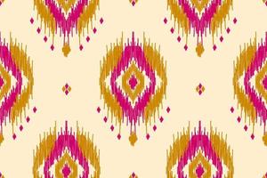 ethnisches ikat-nahtloses muster im stammes-. Aztekischer geometrischer ethnischer Ornamentdruck. Ikat-Musterstil. vektor