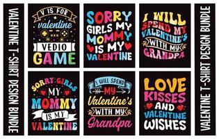 valentines typografi t-shirt design bunt.t vektor