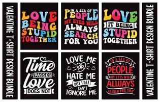 valentines typografi t-shirt design bunt.t vektor