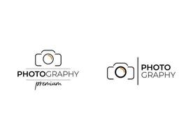 Logo-Vorlage Fotostudio. Fotografen-Logo vektor