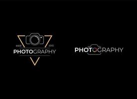 logotyp mall fotografi studio. fotograf logotyp vektor