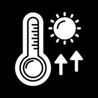 hög temperaturer vektor ikon