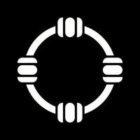 Hula-Hoop-Vektorsymbol vektor