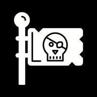 Piratenflaggen-Vektorsymbol vektor