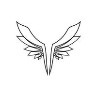vingar illustration design ikon logotyp vektor