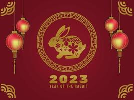 2023 de år av de rabit kinesisk ny år vektor