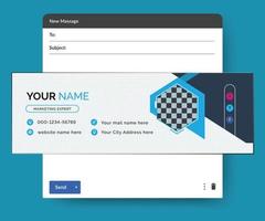 E-Mail-Signaturvorlagendesign für Unternehmen vektor