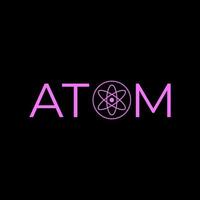 atom logotyp modern elegant fri vektor