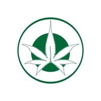 Symbol und Symbol für Cannabisblätter vektor