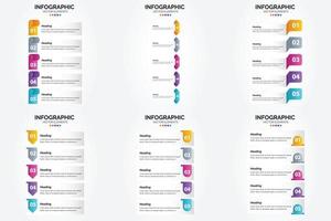 Dieses Vektorillustrationsset eignet sich perfekt zum Erstellen von Infografiken für Werbung. Broschüren. Flyer. und Zeitschriften. vektor