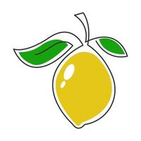 Zitronen-Symbol-Logo-Design vektor
