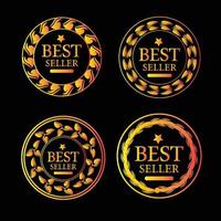 bestseller Premium-Qualität goldenes Vektor-Logo-Paket vektor