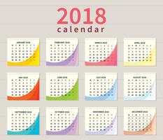 Kostenlose druckbare Kalender Illustration vektor