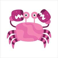süße rote Krabbe, Menü. tolle illustrationen für vektoren, grafikdesign, cartoons, symbole, comic vektor