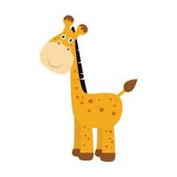 süße lustige glückliche giraffe vektor