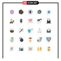 25 kreativ ikoner modern tecken och symboler av miljö företag dryck spannmål dryck redigerbar vektor design element