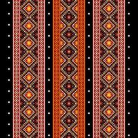 geometrisches ethnisches orientalisches nahtloses muster traditionelles design für hintergrund, teppich, tapete, kleidung, verpackung, batik, stoff, vektor, illustration, stickereistil. vektor