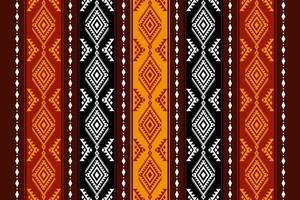 geometrisches ethnisches orientalisches nahtloses muster traditionelles design für hintergrund, teppich, tapete, kleidung, verpackung, batik, stoff, vektor, illustration, stickereistil. vektor