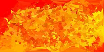 ljus orange vektor abstrakt triangel mall.