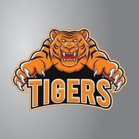 tiger maskot logotyp vektor