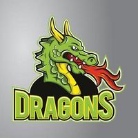 Drachen-Maskottchen-Logo vektor