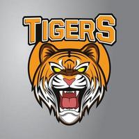 arg tiger maskot logotyp vektor