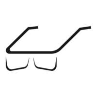 glasögon logotyp Vektor