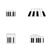 piano logotyp Vektor