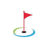 golf ikon vektor illustration logotyp mall