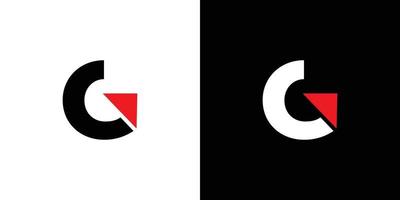 modernes und starkes buchstabe g initialen logo design vektor