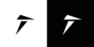 modern och stark brev t initialer logotyp design 6 vektor
