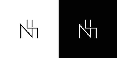 einfaches und modernes logo-design mit den initialen ns vektor